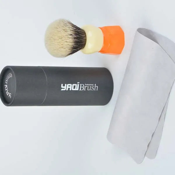 YAQI Ever-Helpful Two Band Badger Hair Mens Wet Shaving Brush Facial Beard Cleaning Shave Tool