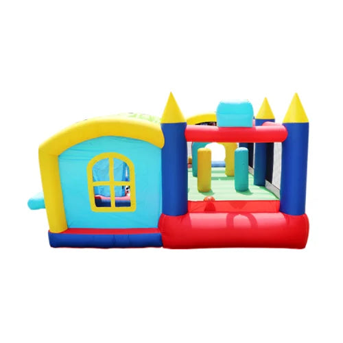 7-in-1 FCJ Inflatable Obstacle Course Bounce House Ball Pit Indoor Outdoor Party Fun for Kids Toddlers Birthday Party Gifts
