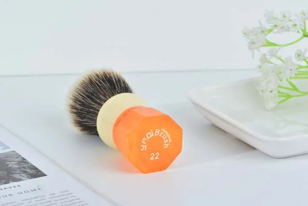 YAQI Ever-Helpful Two Band Badger Hair Mens Wet Shaving Brush Facial Beard Cleaning Shave Tool