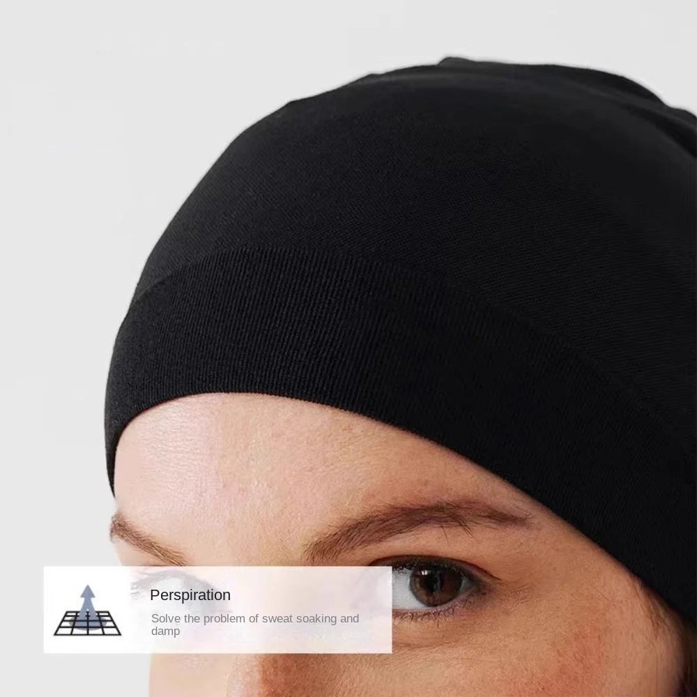 Skullcaps Winter Running Hats Comfortable Solid Color Windproof Sport Cap Running Winter Quick Drying Soft Sport Bonnet Fishing