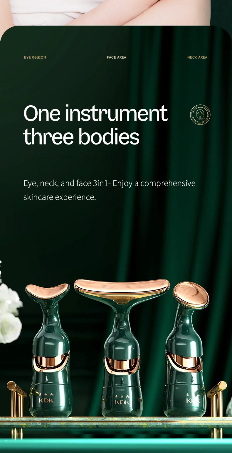 HF Facial Machine All-round Face Massager Neck Facial Eye Lifting Massage Microcurrent Skin Rejuvenation Anti Wrinkle Skin Care