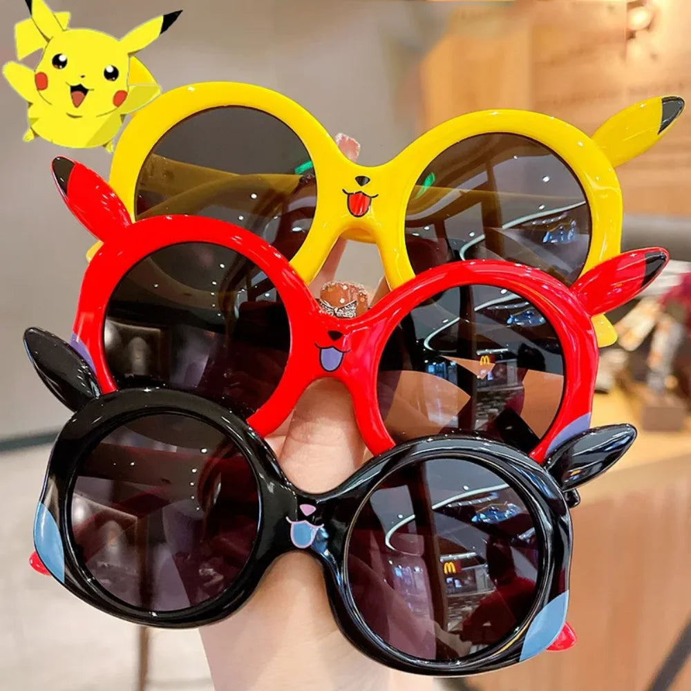 Pokemon Anime Eripherals Accessories Pikachu Sunglasses Cartoon Decoration Glasses for Travel Out Cosplay Toys Gifts