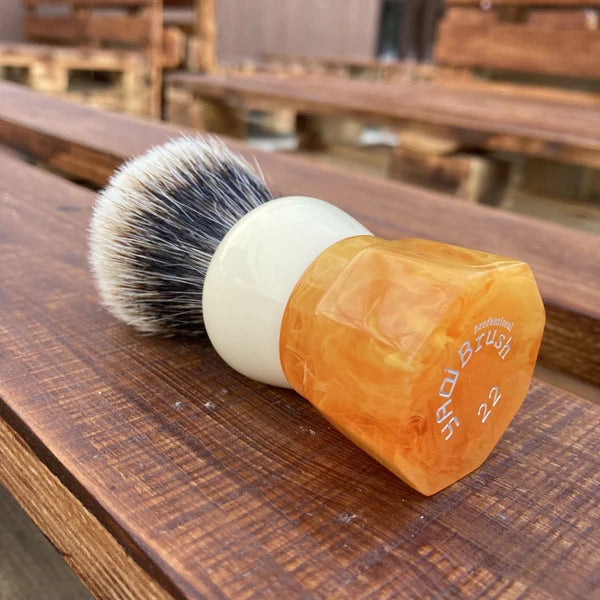YAQI Ever-Helpful Two Band Badger Hair Mens Wet Shaving Brush Facial Beard Cleaning Shave Tool