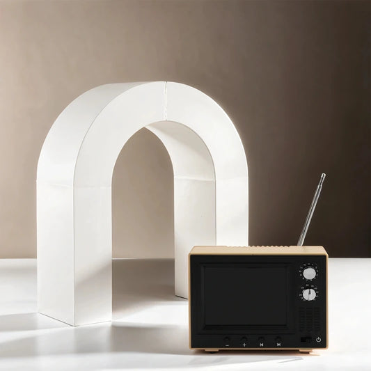 1:12 Miniature TV Playable Video Mini Television Model Living Room Home Appliances Decor Toy