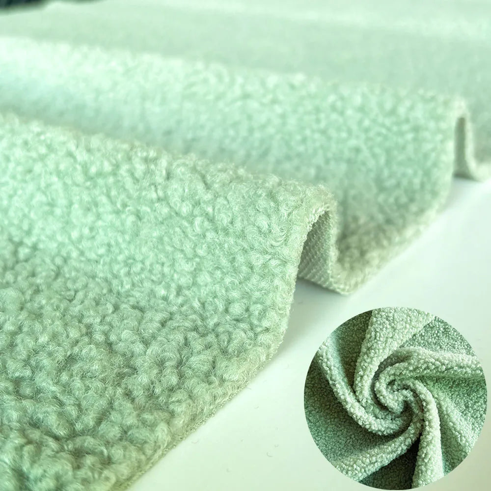 160cmx100cm Thicken Warmth Faux Lamb Wool Fabric Coral Fleece Plush Doll Slight Elasticity Sewing Lining Coat Apparels Accessory