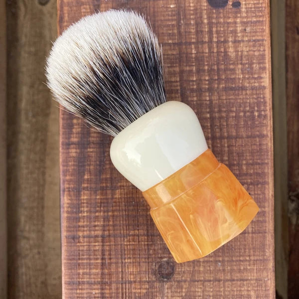 YAQI Ever-Helpful Two Band Badger Hair Mens Wet Shaving Brush Facial Beard Cleaning Shave Tool