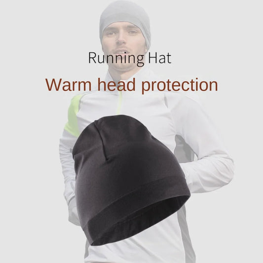 Skullcaps Winter Running Hats Comfortable Solid Color Windproof Sport Cap Running Winter Quick Drying Soft Sport Bonnet Fishing