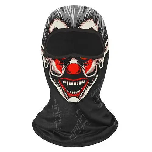 1pc Face Mask Clown Ghost Skull Mask, Breathable Windproof, UV Sun Dust Protective Full Face Cover For Summer Sprin