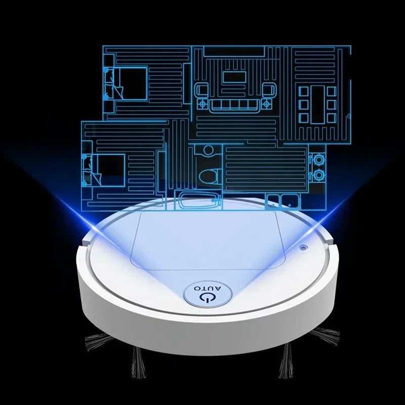 2025 4-in-1 Smart Home Appliance: Air Purifier, Mist Humidifier, Vacuum Cleaner & Robotic Sweeper, Enhance Home Air Quality, Eff