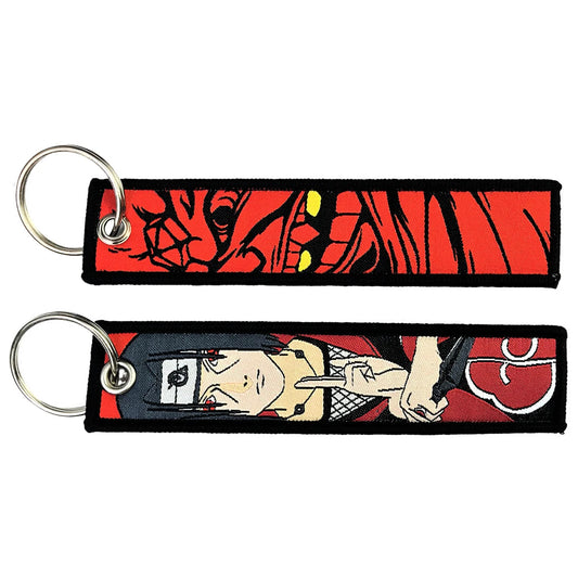 Classic Cartoon Keychain Anime Game Key Chain Accessories Keychains for Motorcycles and Cars Key Tag New Embroidery Key Fobs