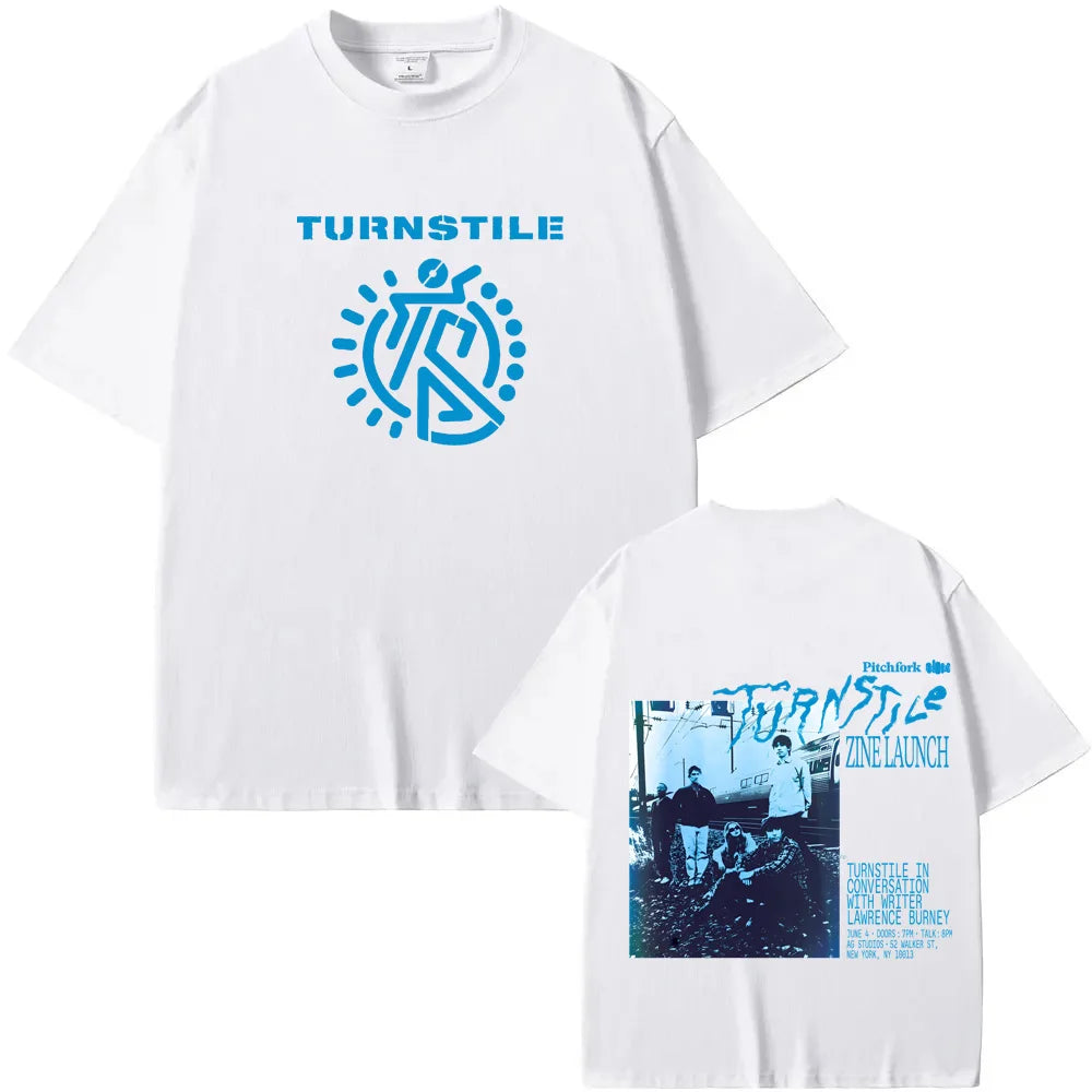 TURNSTILE Tshirts Tour 2025 New Graphic Print T-shirts Men Women Fashion Casual Rock Streetwear Cotton Short Sleeve High Quality