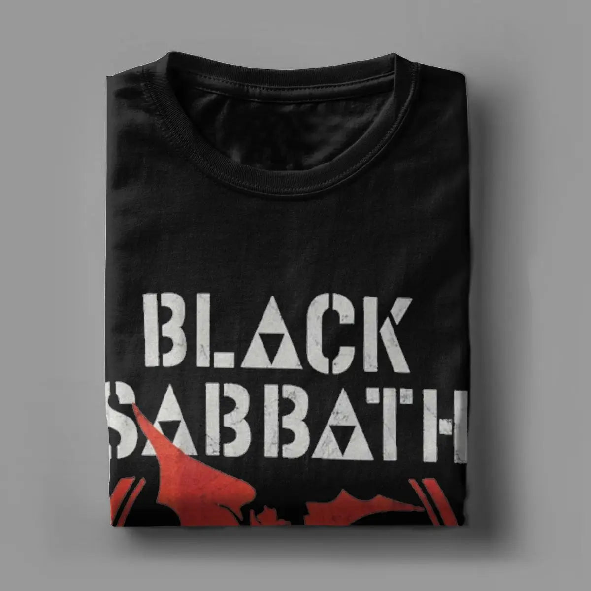 Men's T-Shirts Black Cool Sabbaths Novelty Cotton Tee Shirt Short Sleeve T Shirt Round Collar Tops Gift Idea