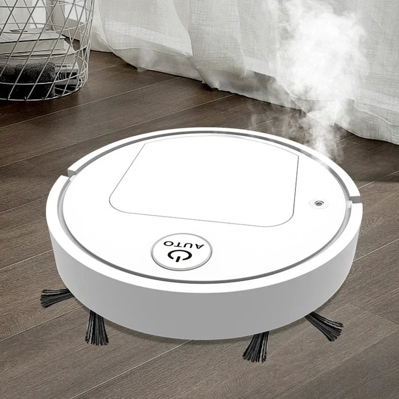 2025 4-in-1 Smart Home Appliance: Air Purifier, Mist Humidifier, Vacuum Cleaner & Robotic Sweeper, Enhance Home Air Quality, Eff