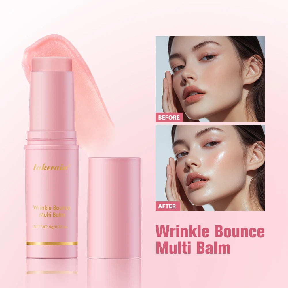 Wrinkle Bounce Multi Balm Facial Moisturizer Hydrating Lip Balm Eye Cream Neck Cream Makeup Base & Face Mist Moisture Balm Stick
