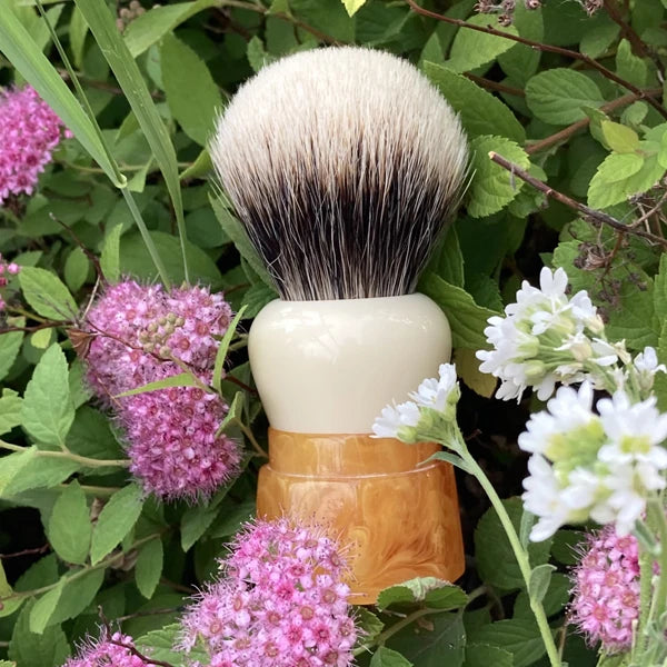 YAQI Ever-Helpful Two Band Badger Hair Mens Wet Shaving Brush Facial Beard Cleaning Shave Tool