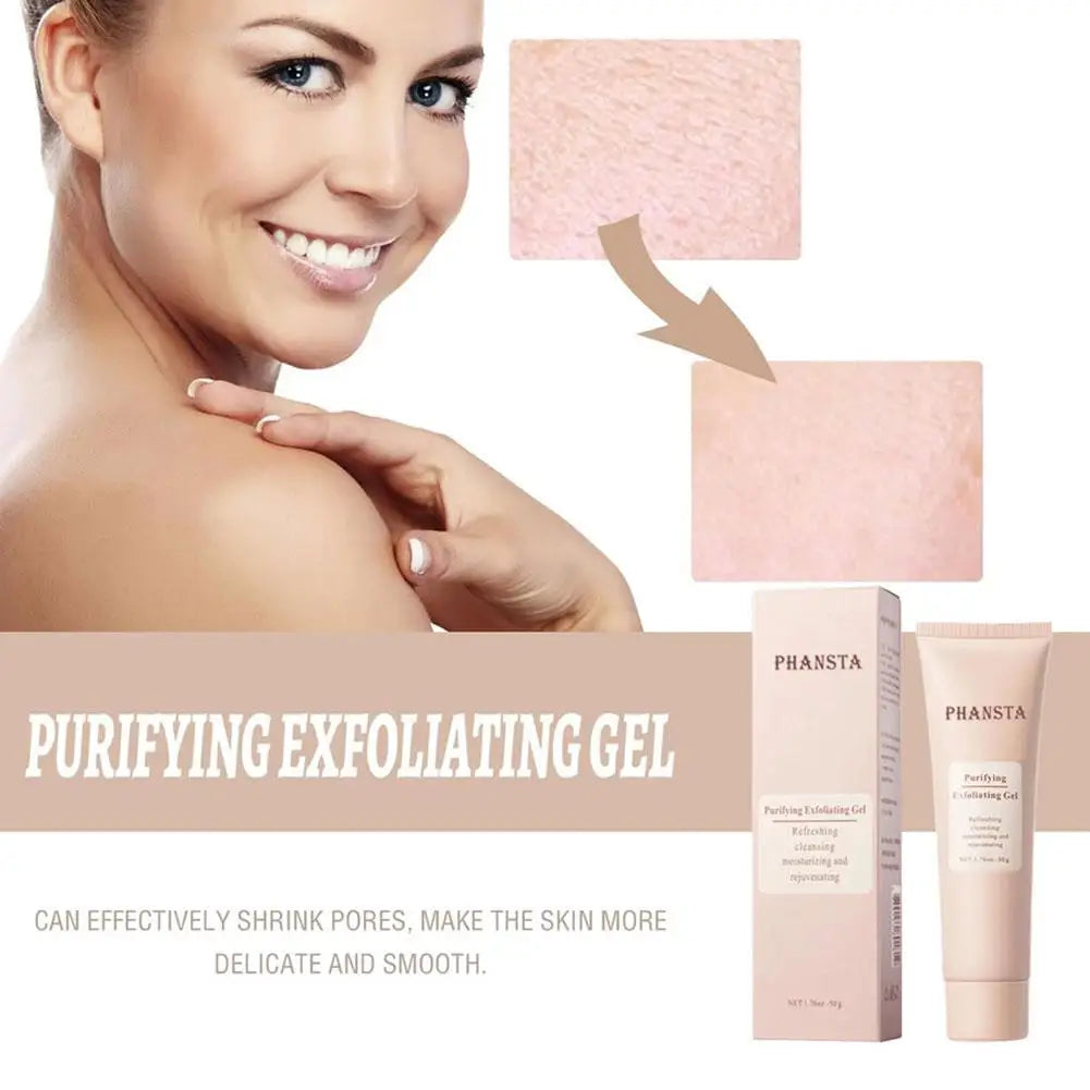 40g/50g Face Exfoliating Gel Deep Cleaning Pores Gentle Exfoliate Oil Control Smooth Soften Face Facial Scrub Skin Moisturizing