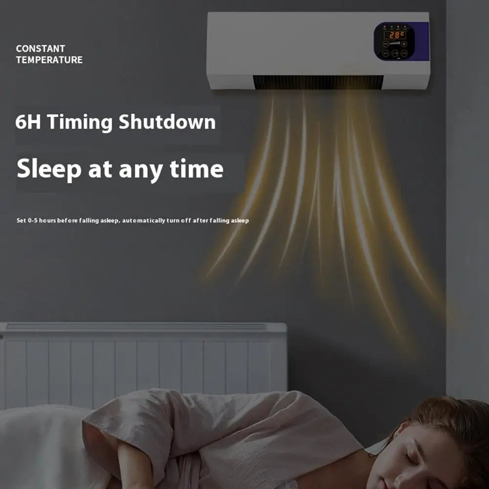 Home Air Conditioner For Bedroom 2000W Air Conditioners For Wall With Remote Control Winter Warmer Temperature Adjustable