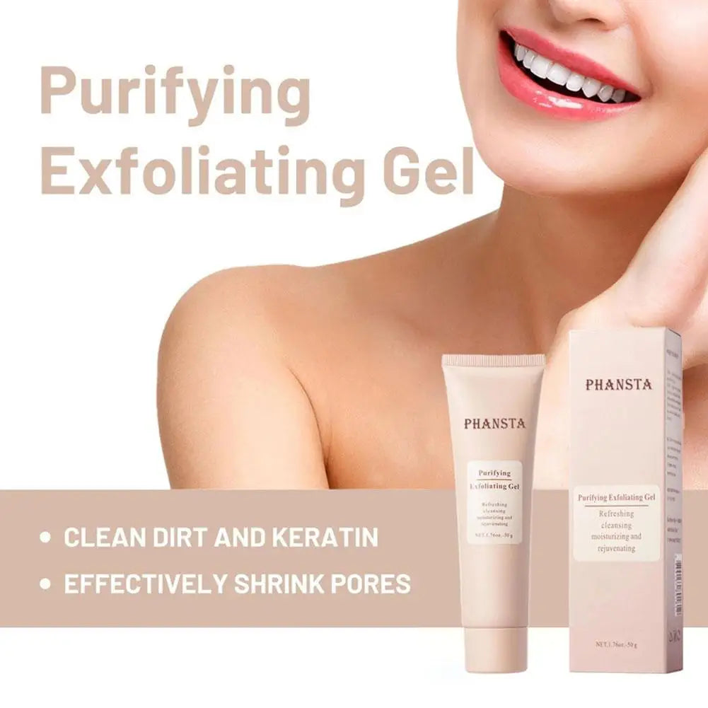 40g/50g Face Exfoliating Gel Deep Cleaning Pores Gentle Exfoliate Oil Control Smooth Soften Face Facial Scrub Skin Moisturizing