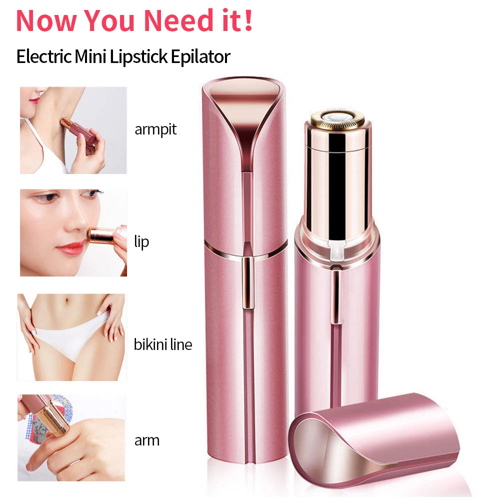 Mini Lipstick Shaver USB Electric Hair Removal Machine Eyebrow Trimmer Women's Hair Removal Device Facial Hair Removal Instrumen