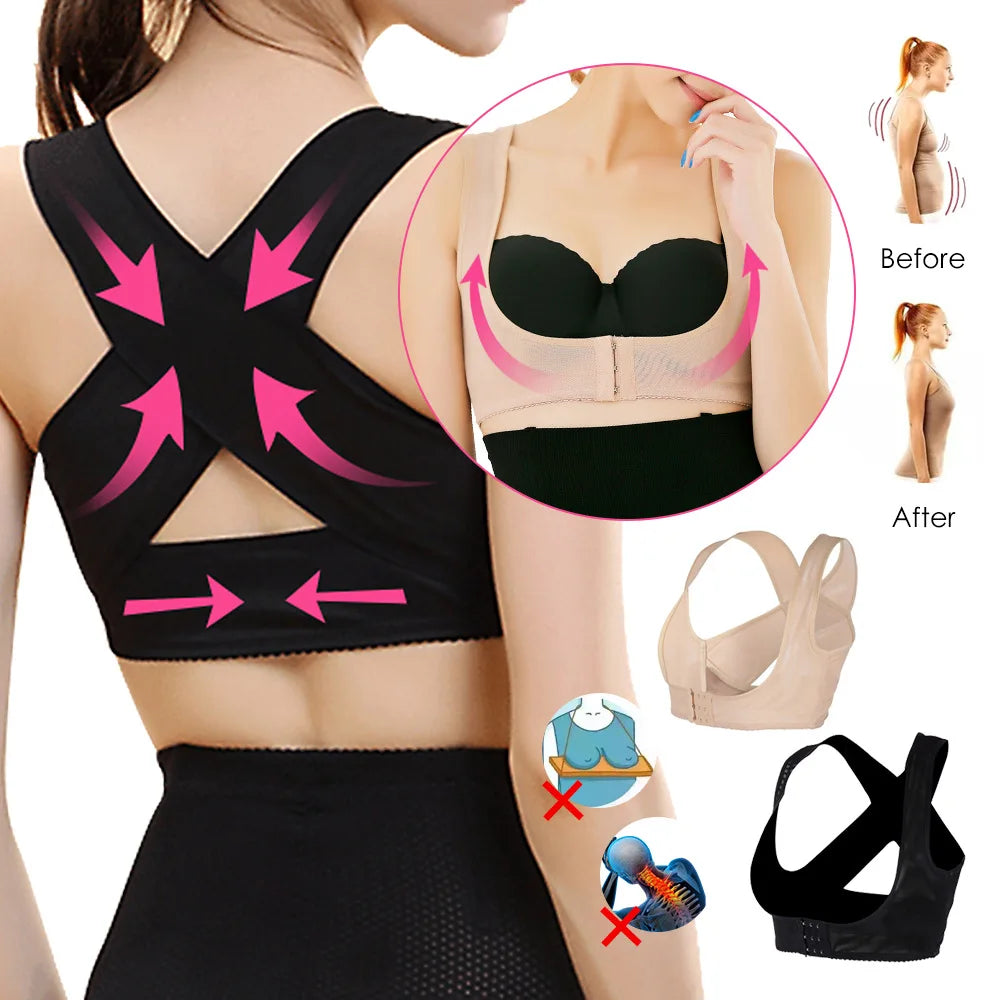 1PC Adjustable Women Back Chest Support Belt Back Posture Corrector Orthotics Posture Correction Brace Rectify Corset Bone Care