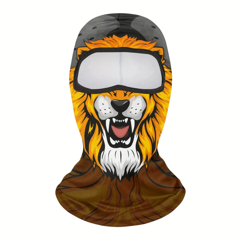 1pc Face Mask Clown Ghost Skull Mask, Breathable Windproof, UV Sun Dust Protective Full Face Cover For Summer Sprin