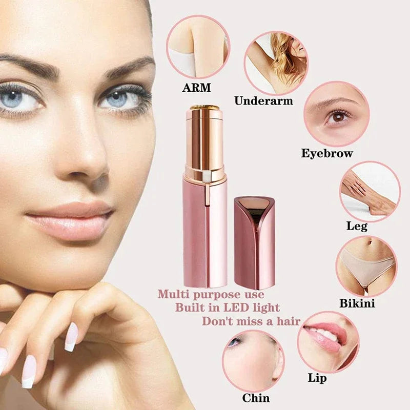 Mini Lipstick Shaver USB Electric Hair Removal Machine Eyebrow Trimmer Women's Hair Removal Device Facial Hair Removal Instrumen