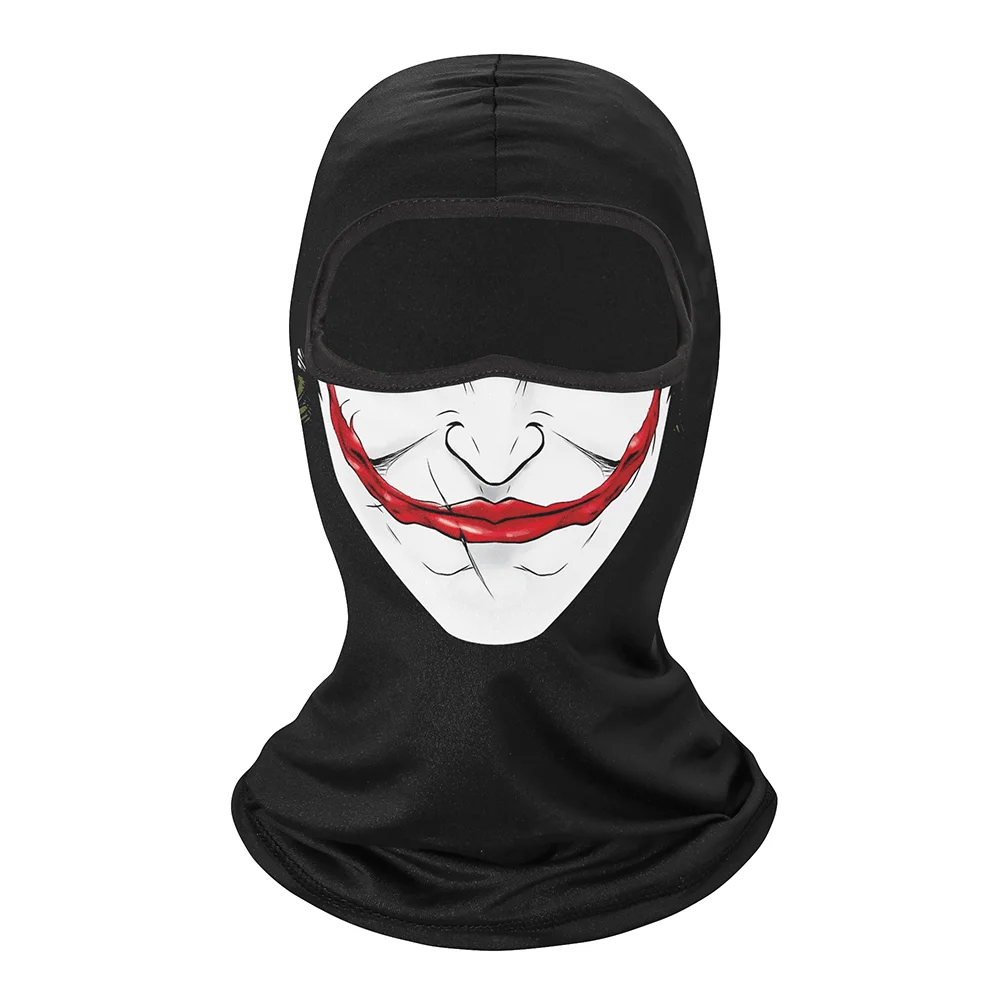 1pc Face Mask Clown Ghost Skull Mask, Breathable Windproof, UV Sun Dust Protective Full Face Cover For Summer Sprin