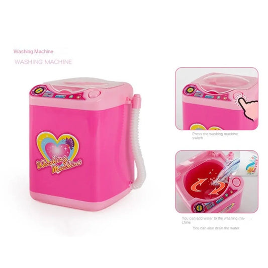 Coffee Machine Household Appliances Toys Vacuum Cleaner Toaster Blender Pretend Play Set Cooking with Light Kitchen Toys