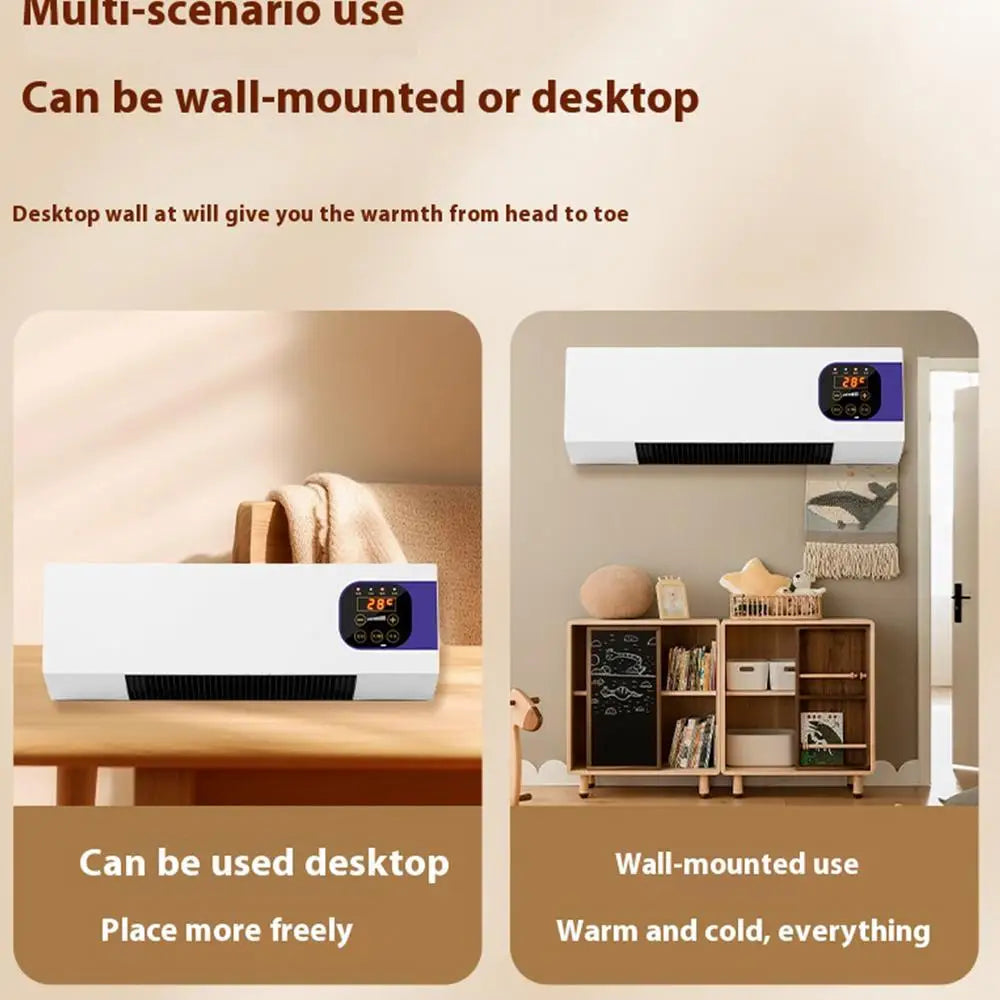 Home Air Conditioner For Bedroom 2000W Air Conditioners For Wall With Remote Control Winter Warmer Temperature Adjustable