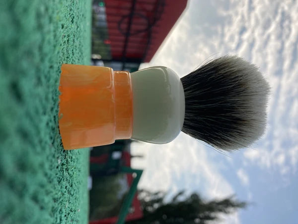 YAQI Ever-Helpful Two Band Badger Hair Mens Wet Shaving Brush Facial Beard Cleaning Shave Tool