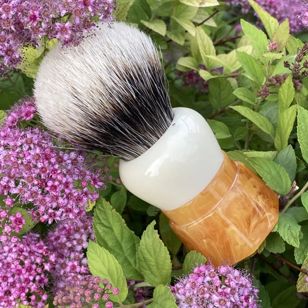 YAQI Ever-Helpful Two Band Badger Hair Mens Wet Shaving Brush Facial Beard Cleaning Shave Tool