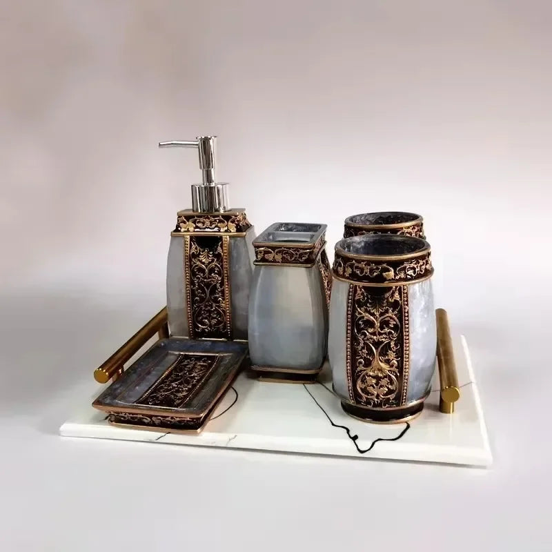 Bathroom Decoration Accessories for Bathroom Toothbrush Case Bathroom Accessories Resin Shower Toilet Accessories
