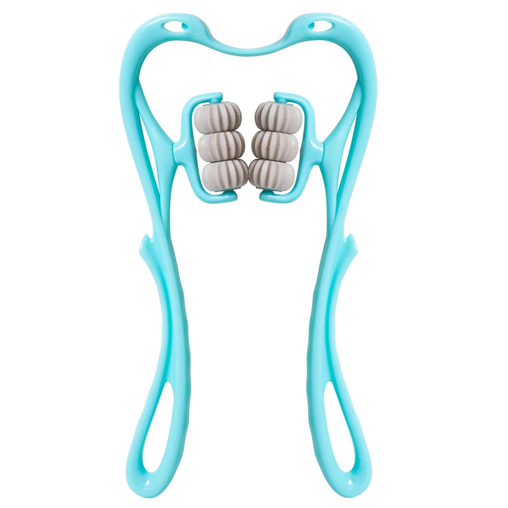 Handheld Neck Massager Trigger Point 6 Balls Roller Massager for Relieve Neck Shoulder Muscle Soreness & Tension Headache
