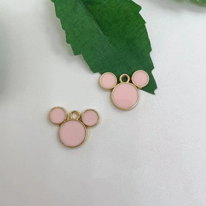 10 cartoon animal head accessories alloy pendants jewelry making DIY earrings necklace accessories