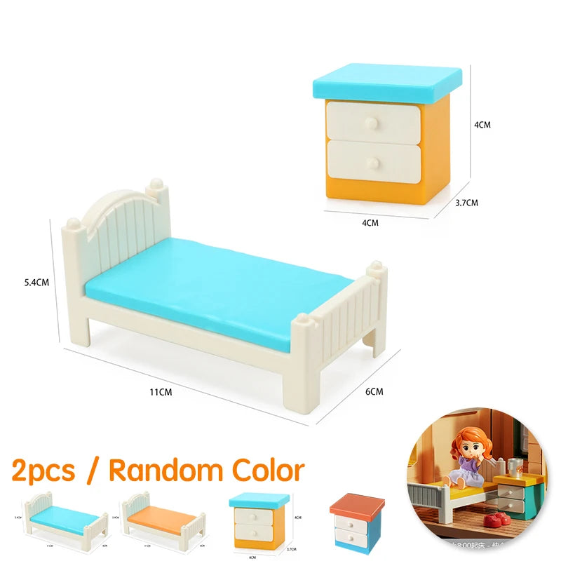 Children's Big Building Blocks Home Appliances Air Conditioner Refrigerator Accessories Household Compatible with Duploed Toys