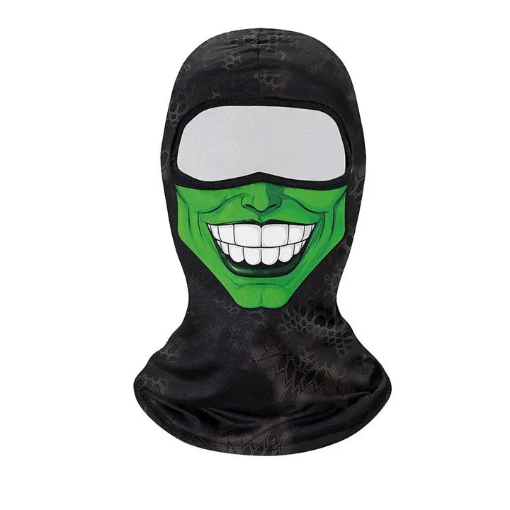 1pc Face Mask Clown Ghost Skull Mask, Breathable Windproof, UV Sun Dust Protective Full Face Cover For Summer Sprin
