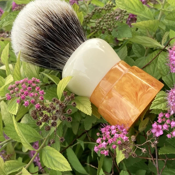 YAQI Ever-Helpful Two Band Badger Hair Mens Wet Shaving Brush Facial Beard Cleaning Shave Tool