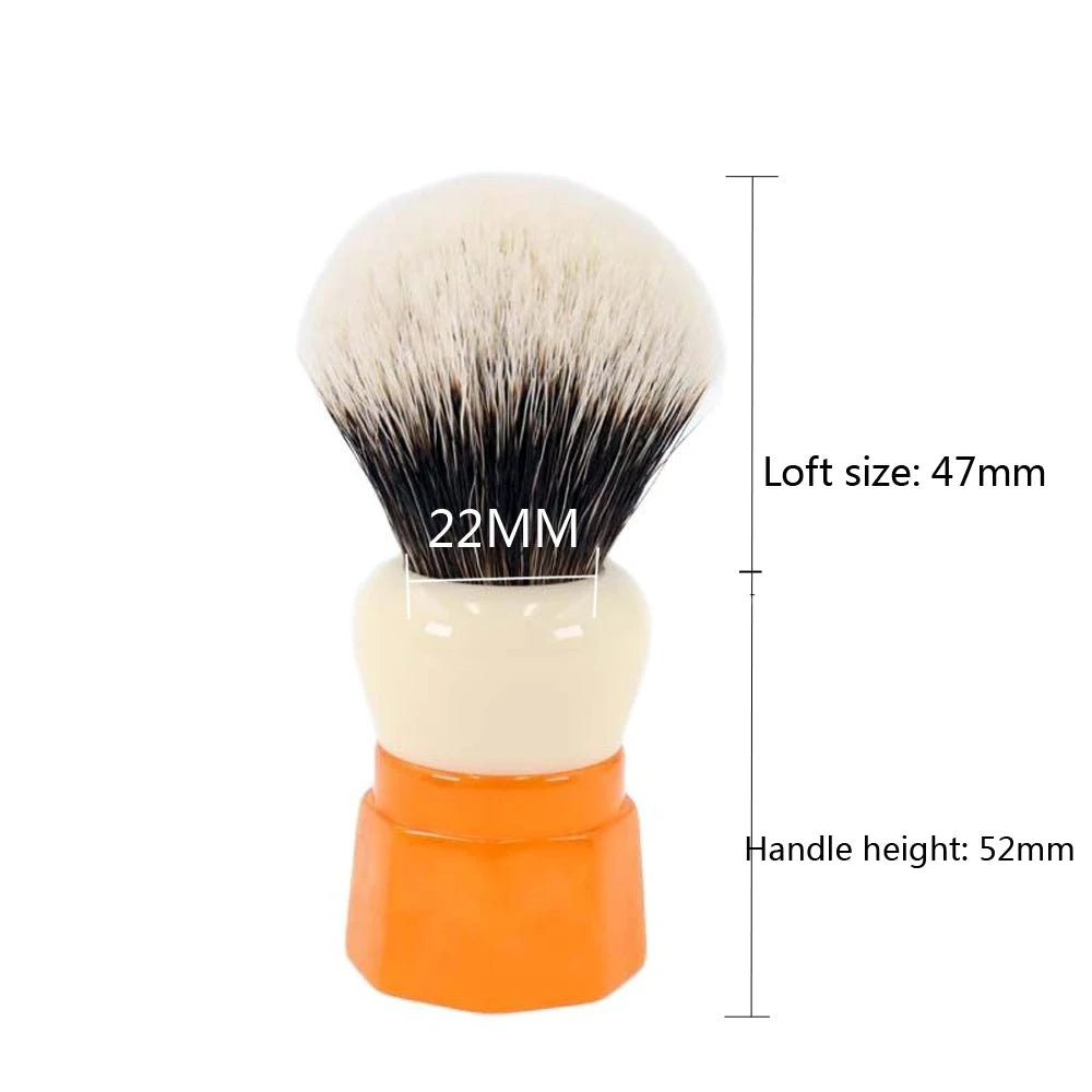 YAQI Ever-Helpful Two Band Badger Hair Mens Wet Shaving Brush Facial Beard Cleaning Shave Tool