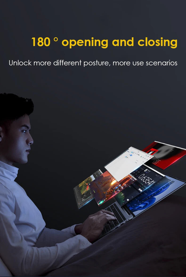 2025 Laptop Computer Windows 11 Pro Intel Core i9 8950HK Gaming Laptop 16GB RAM 1TB 2TB SSD 14.1 inch Portable Business Notebook