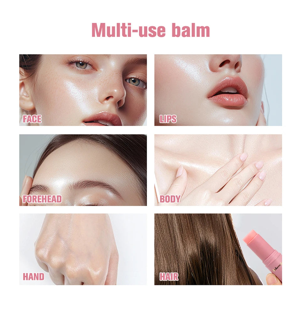 Wrinkle Bounce Multi Balm Facial Moisturizer Hydrating Lip Balm Eye Cream Neck Cream Makeup Base & Face Mist Moisture Balm Stick