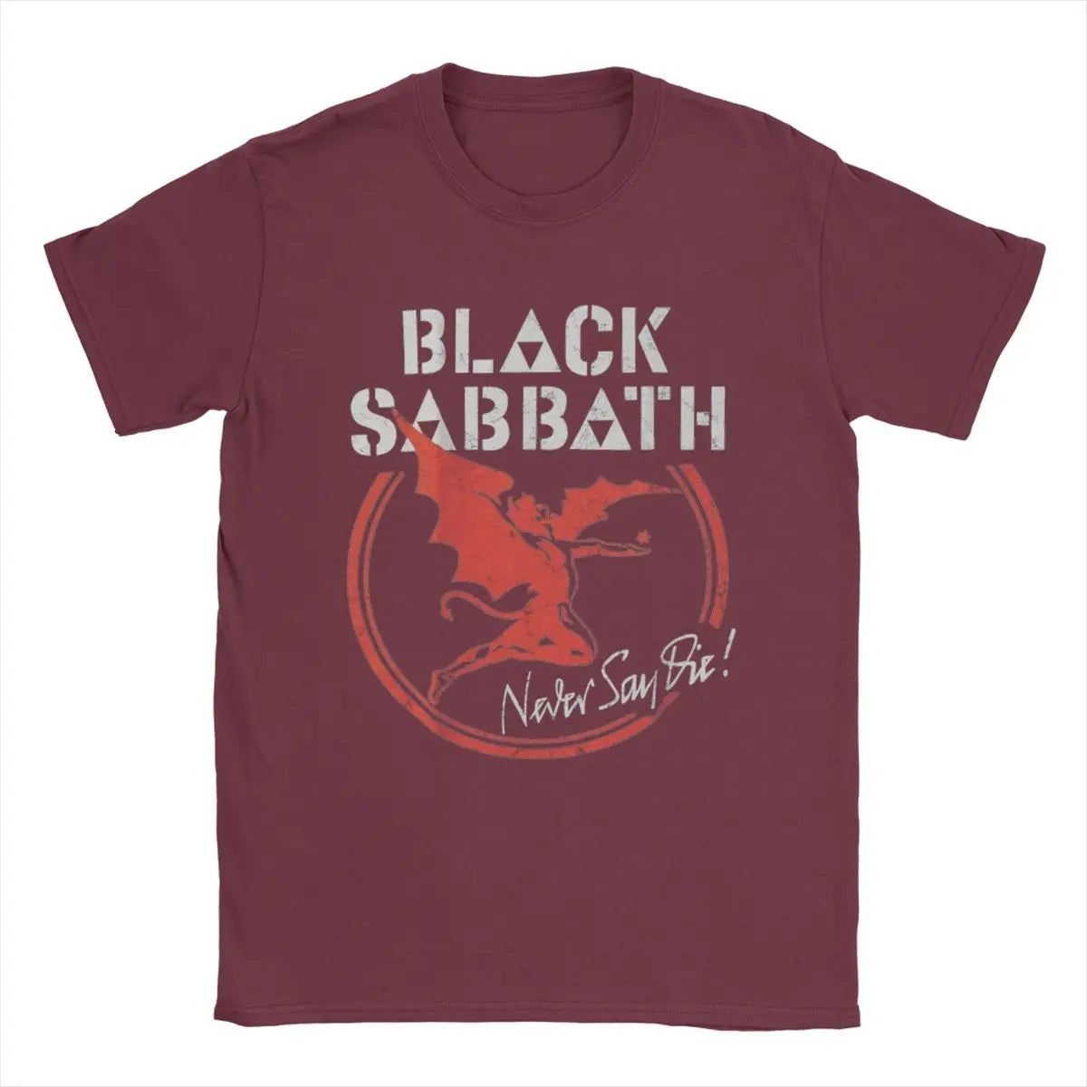 Men's T-Shirts Black Cool Sabbaths Novelty Cotton Tee Shirt Short Sleeve T Shirt Round Collar Tops Gift Idea