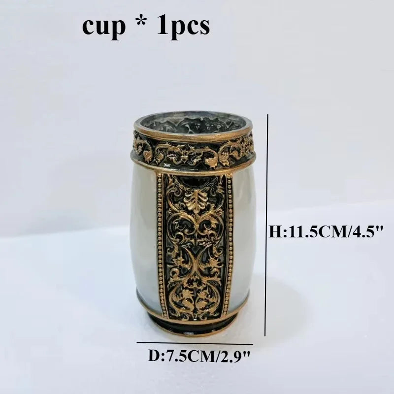 Bathroom Decoration Accessories for Bathroom Toothbrush Case Bathroom Accessories Resin Shower Toilet Accessories