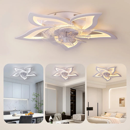 IRALAN home appliances LED ceiling fan light modern smart switch ceiling fan with light home interior decoration fan light