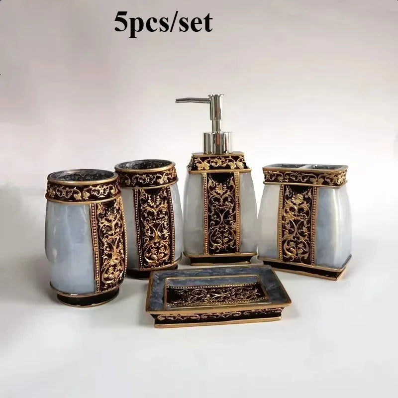 Bathroom Decoration Accessories for Bathroom Toothbrush Case Bathroom Accessories Resin Shower Toilet Accessories
