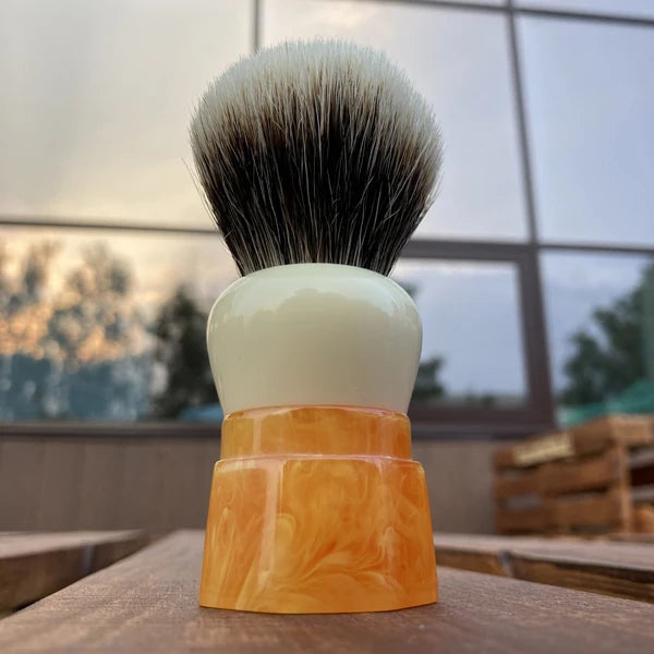 YAQI Ever-Helpful Two Band Badger Hair Mens Wet Shaving Brush Facial Beard Cleaning Shave Tool