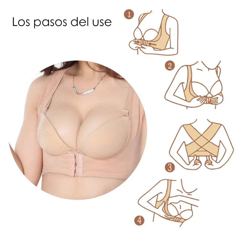 1PC Adjustable Women Back Chest Support Belt Back Posture Corrector Orthotics Posture Correction Brace Rectify Corset Bone Care