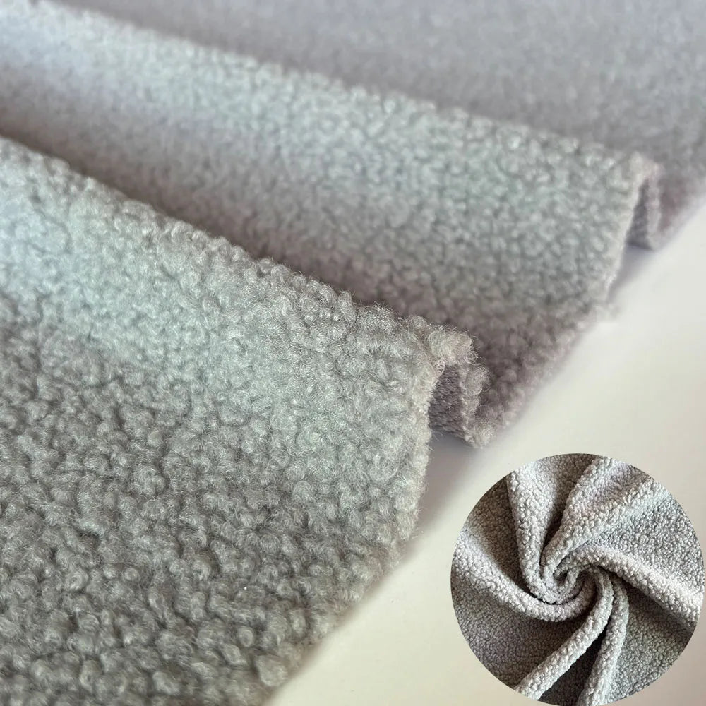 160cmx100cm Thicken Warmth Faux Lamb Wool Fabric Coral Fleece Plush Doll Slight Elasticity Sewing Lining Coat Apparels Accessory