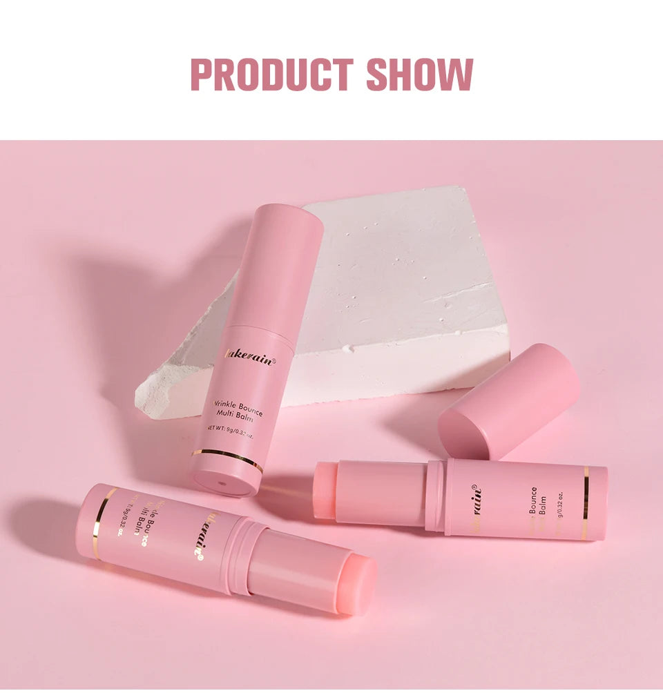 Wrinkle Bounce Multi Balm Facial Moisturizer Hydrating Lip Balm Eye Cream Neck Cream Makeup Base & Face Mist Moisture Balm Stick
