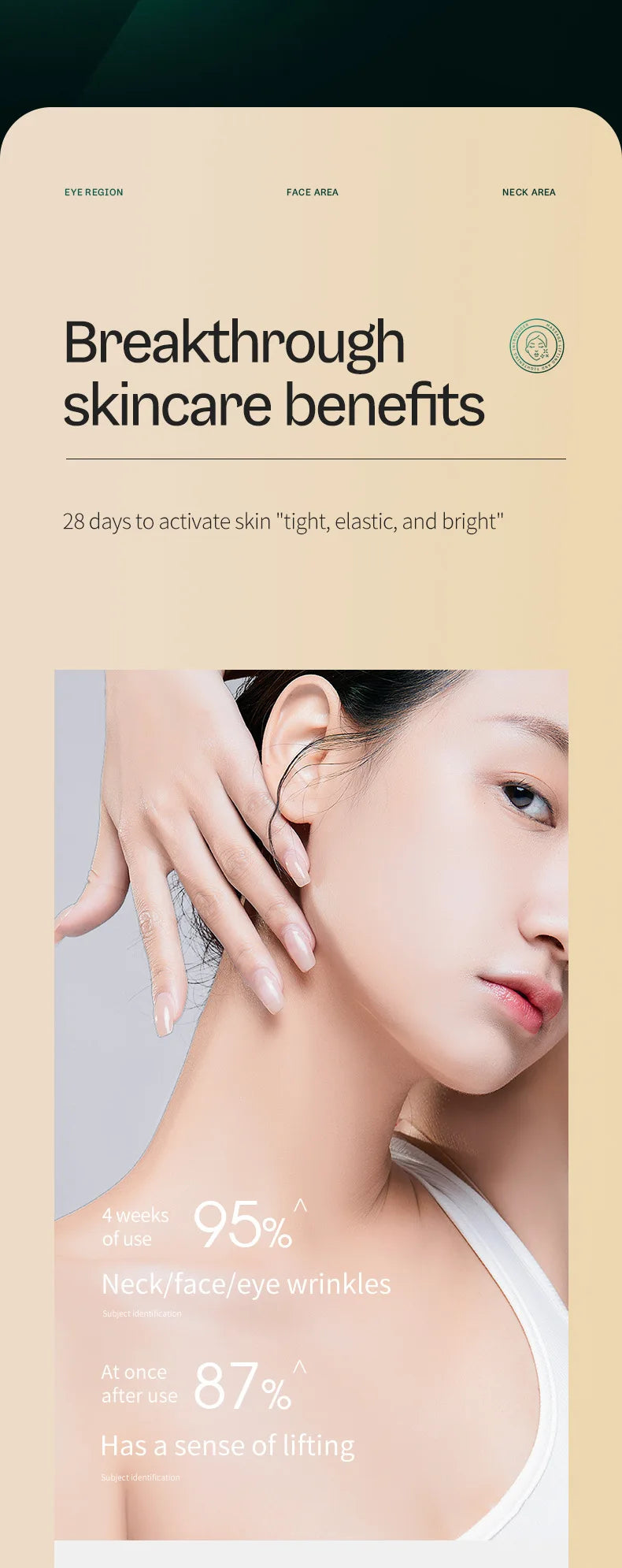 HF Facial Machine All-round Face Massager Neck Facial Eye Lifting Massage Microcurrent Skin Rejuvenation Anti Wrinkle Skin Care