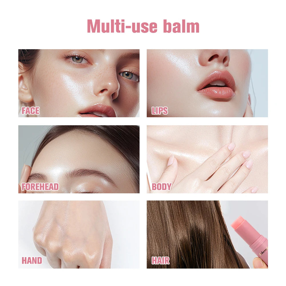 Wrinkle Bounce Multi Balm Facial Moisturizer Hydrating Lip Balm Eye Cream Neck Cream Makeup Base & Face Mist Moisture Balm Stick